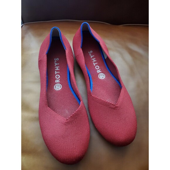 Rothy's Shoes - Rothy's The Flat Ballet Red Knit Classic Casual Shoes Women’s US 11 EU 41.5 EUC